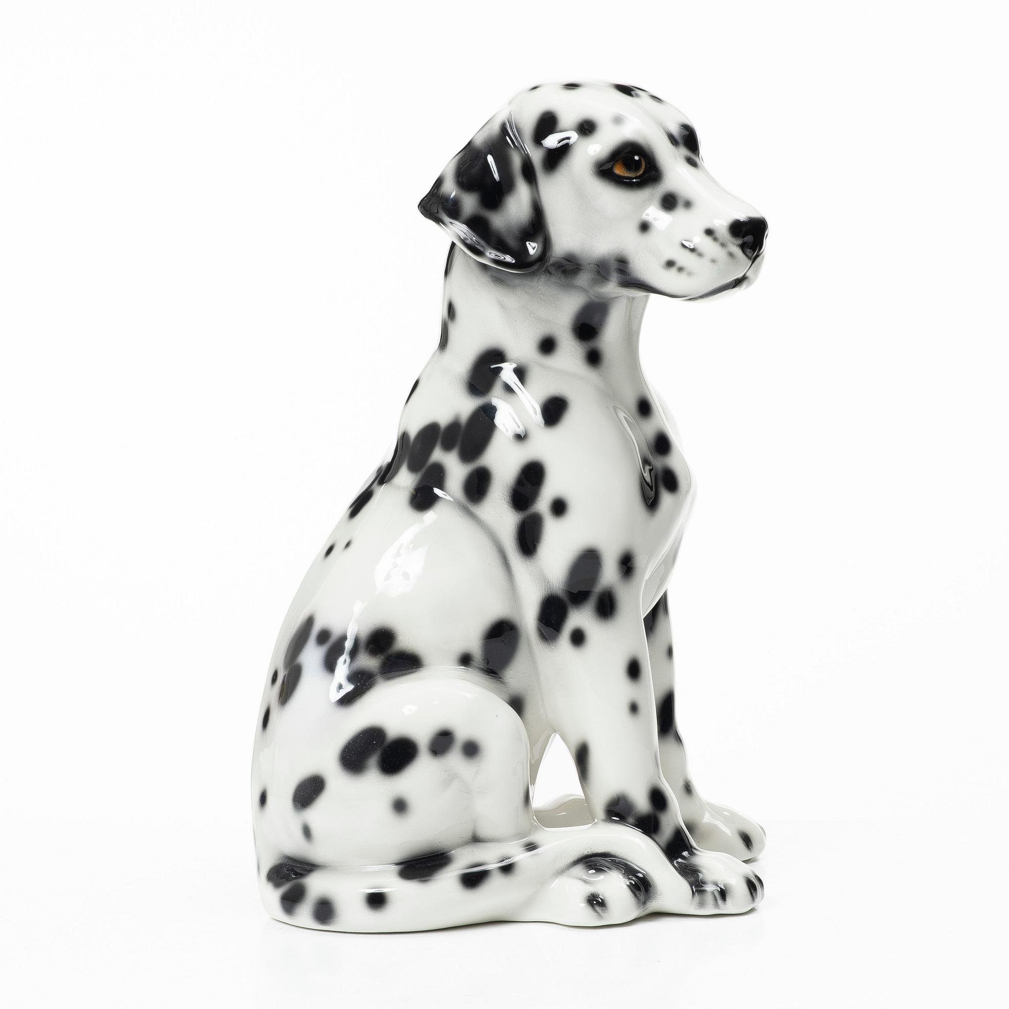Sculpture, Dalmatian dog, Italy, late 20th century.