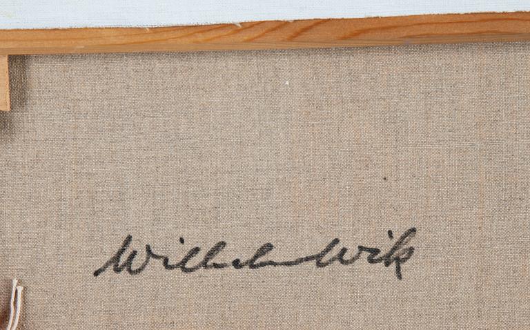 Wilhelm Wik, oil on canvas, signed verso.