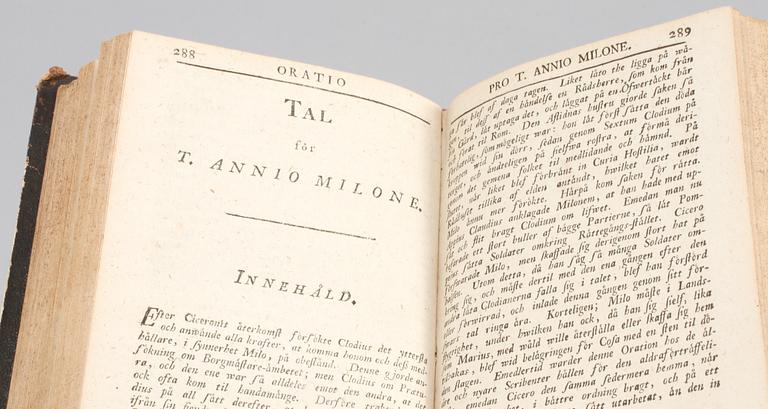 PARTI BÖCKER, 7 st, bla "Schwedisches Land-Recht wie dasselbe...", 1709, 1700-tal.