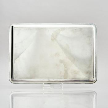 Karl Anderson, a Swedish silver tray, Stockholm 1952.