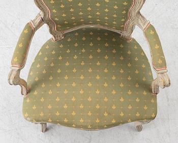 A Louis XV armchair, 18th Century.