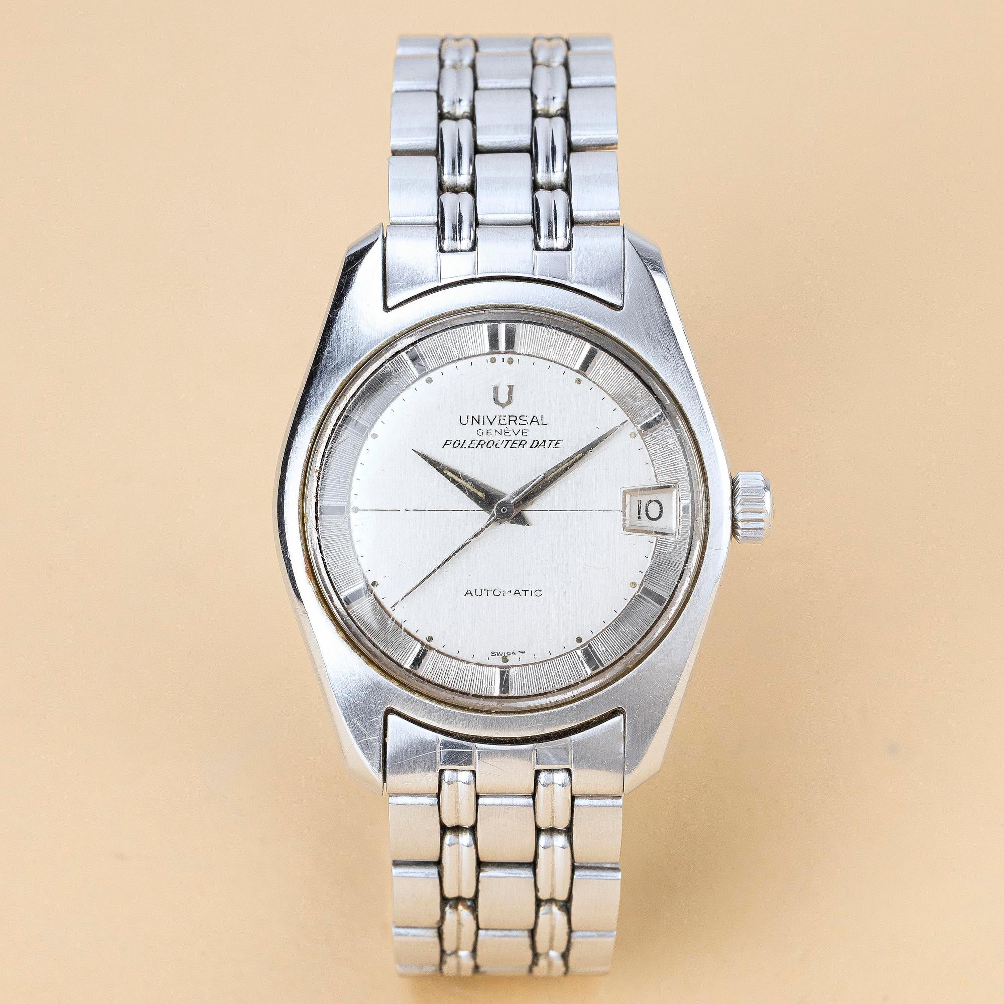 Universal Genève, Polerouter Date, "Gay Frères bracelet", ca 1966.