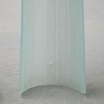 Glass shades for wall sconces, mid 20th century.