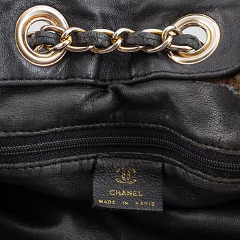 Chanel, väska, drawstring bag.
