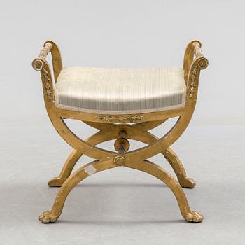 An early 19th century late Gustavian stool.