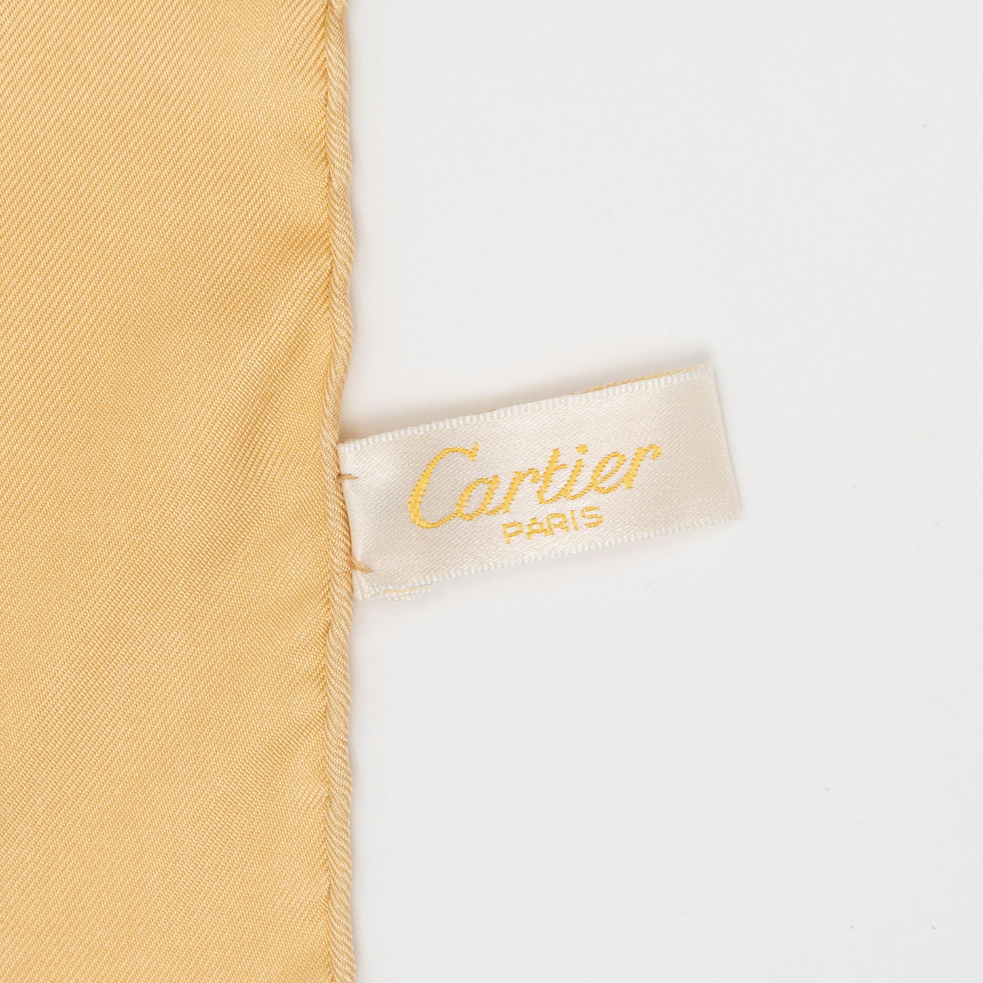 Cartier, a twill silk scarf.