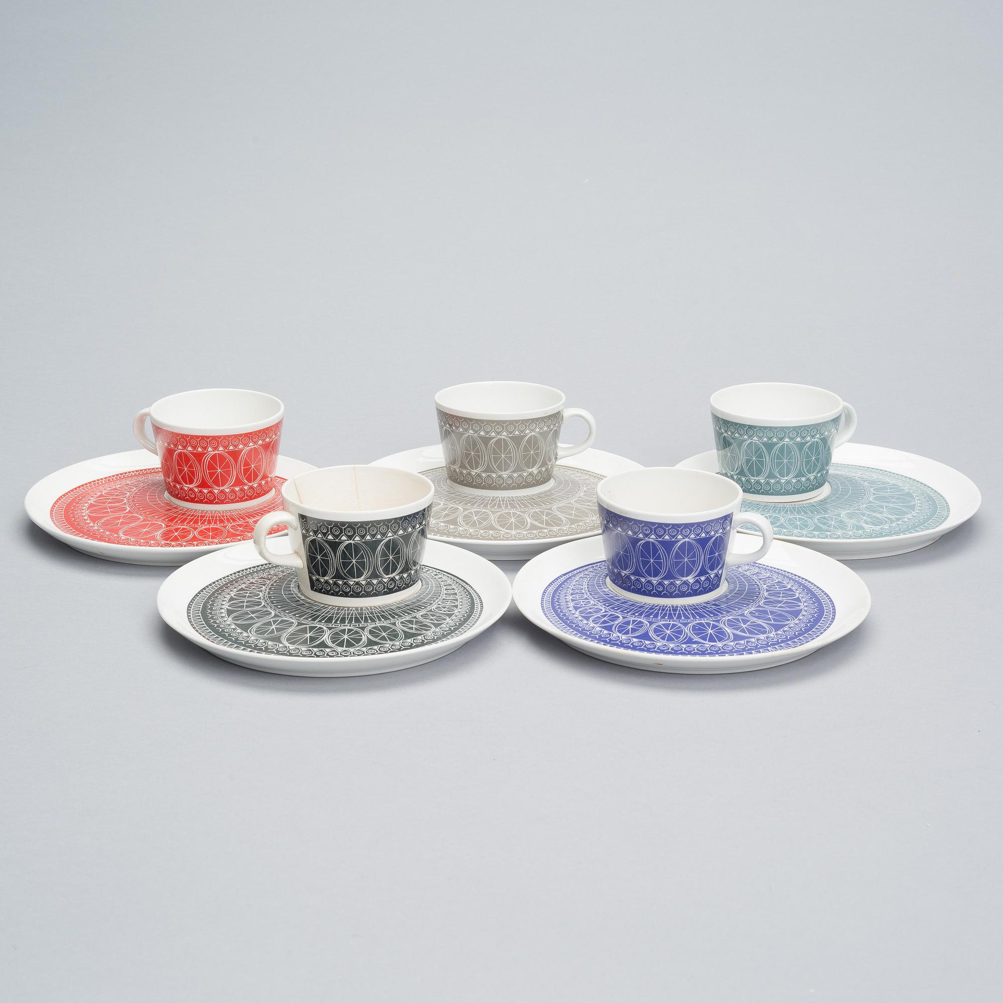 ASTIASTON OSIA, 10 kpl, "Pikapala-astiat", Arabia 1961-65.