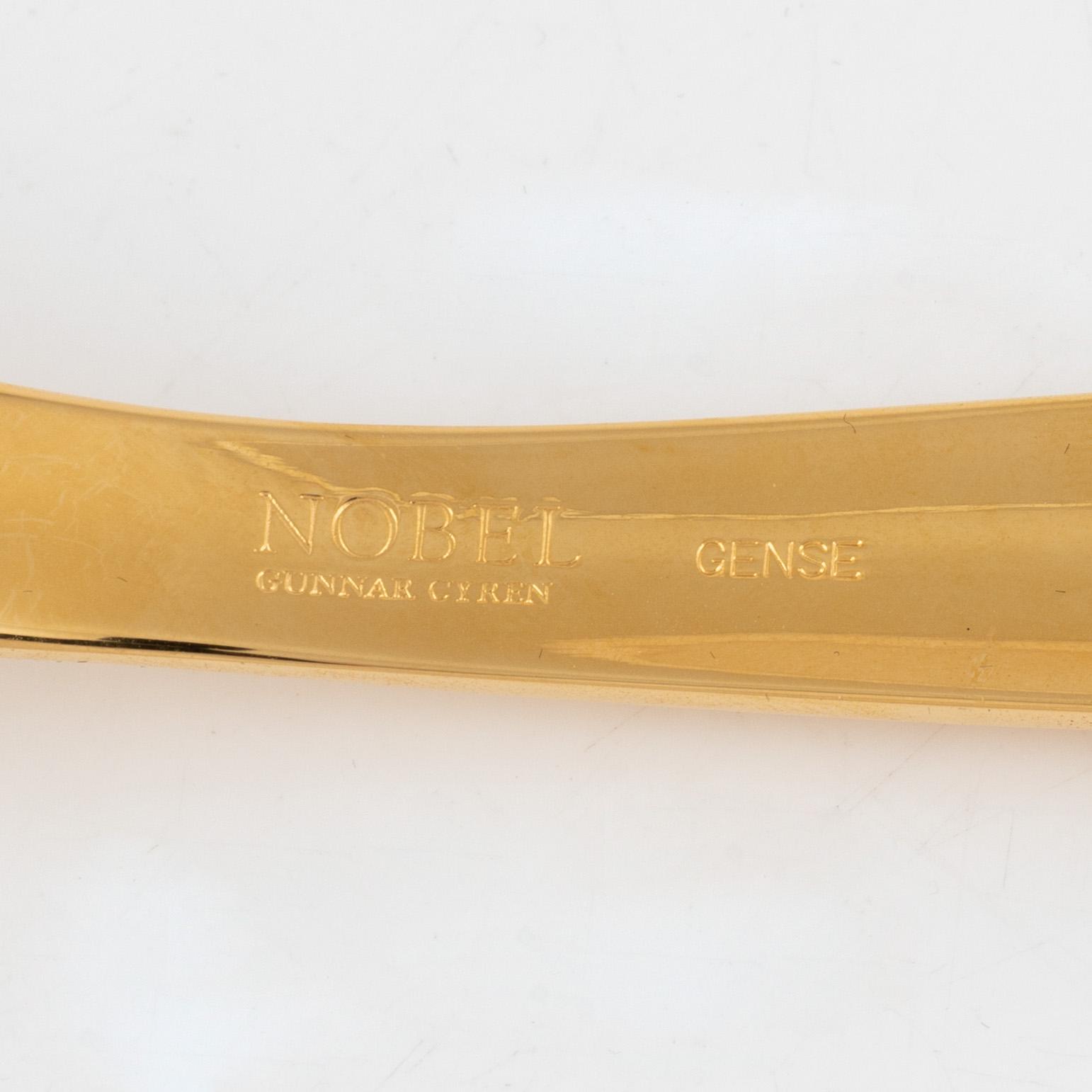 Gunnar Cyrén, bestickuppsättning, 25 delar "Nobel", Gense, efter 1991.