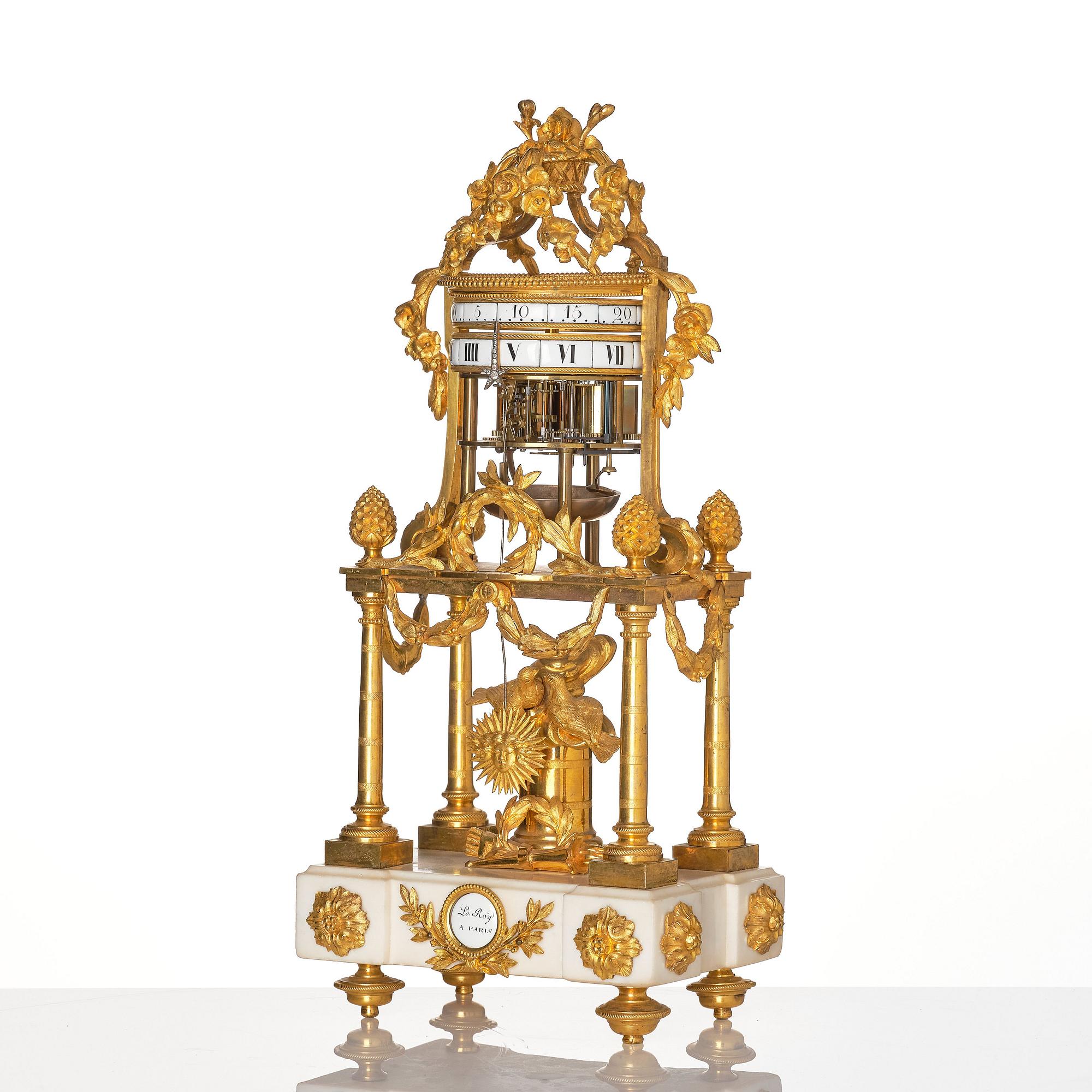 Bordspendyl, Frankrike, 1700-talets slut, Louis XVI.