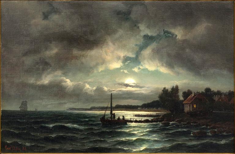 CARL LUDWIG BILLE, oil on canvas, signed and dated 86.