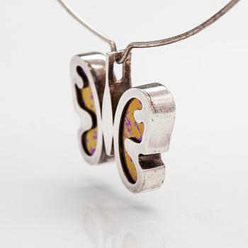 Nanny Still, A sterling silver and titanium necklace. Kultakeskus, Hämeenlinna, 1970s.