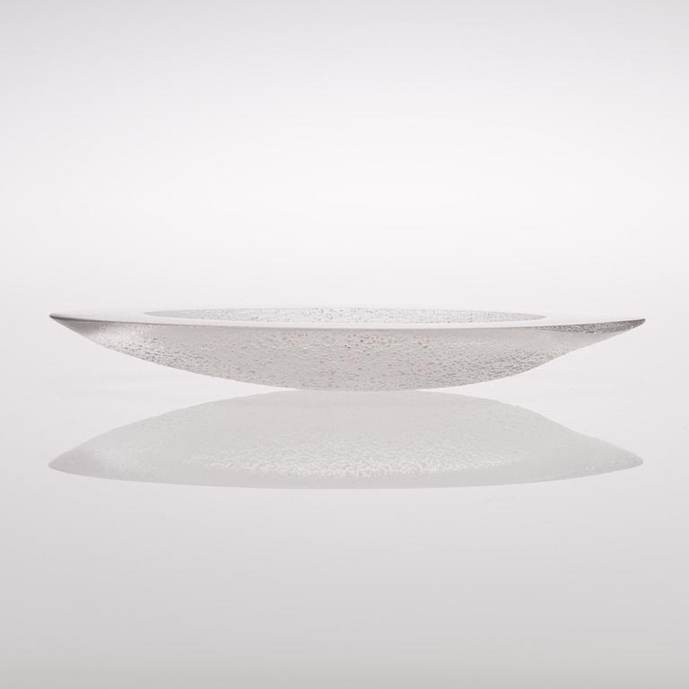 TAPIO WIRKKALA, GLASSKULPTUR. Signerad Tapio Wirkkala Iittala 3587.