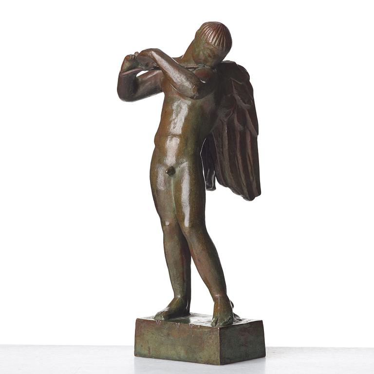 Carl Milles, "Flöjtblåsande ängel" (Angel with a flute).