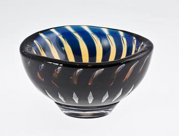 SKÅL, glas, Ariel, Edvin Öhrström, Orrefors, sign.