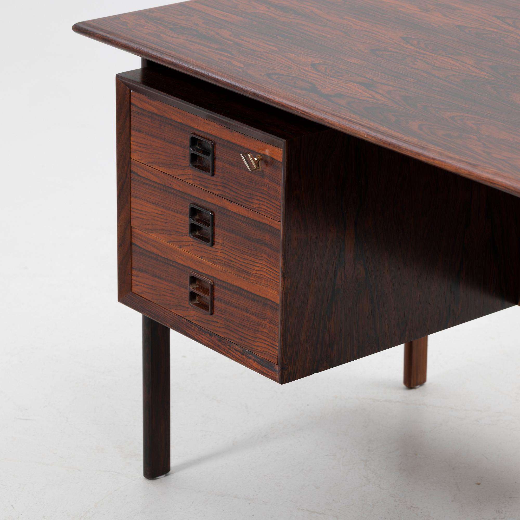 Arne Vodder, tillskriven, skrivbord, Brouer möbelfabrik, 1950/60 tal.