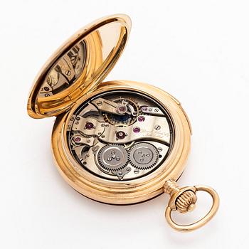 Borel fils & Cie, pocket watch, hunter, quarter repeater, 54 mm.