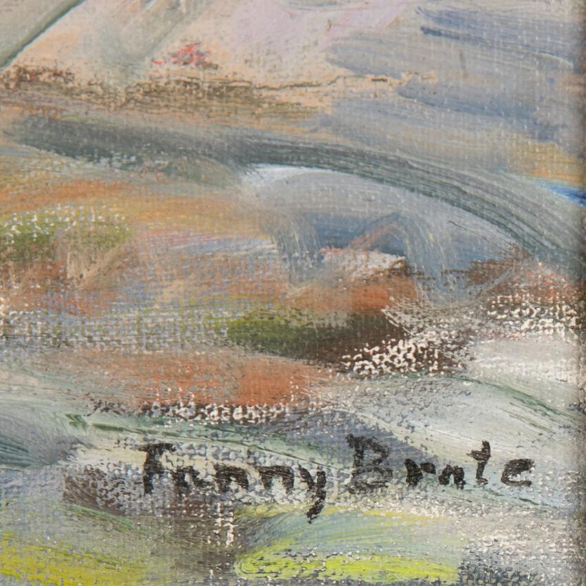 FANNY BRATE, oil on canvas, signed.