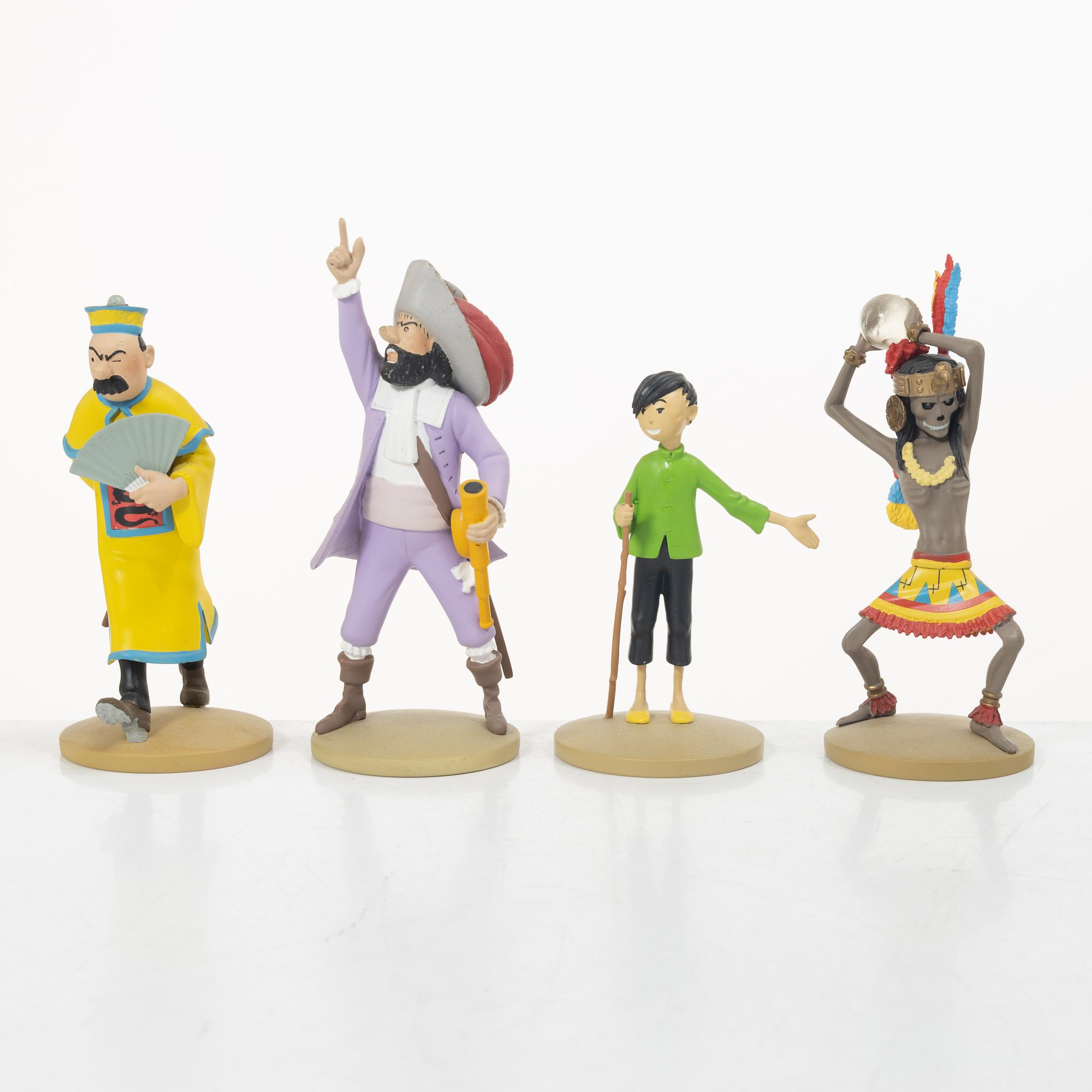 Tintin, samlarfigurer, 26 delar, Hervé Moulins Art, 2011-2015.