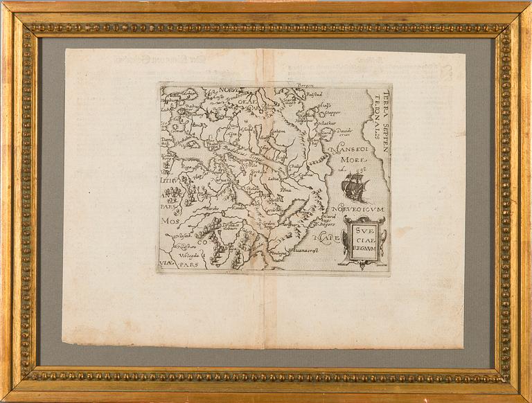 A MAP, "Sveciae Regnum", Giovanni Botero, ca 1596/97.