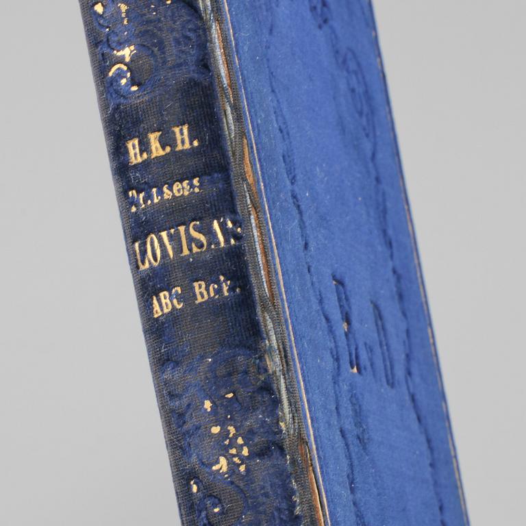 BOK, H.K.H Prinsessan Lovisas ABC bok, 1800-talets andra hälft.