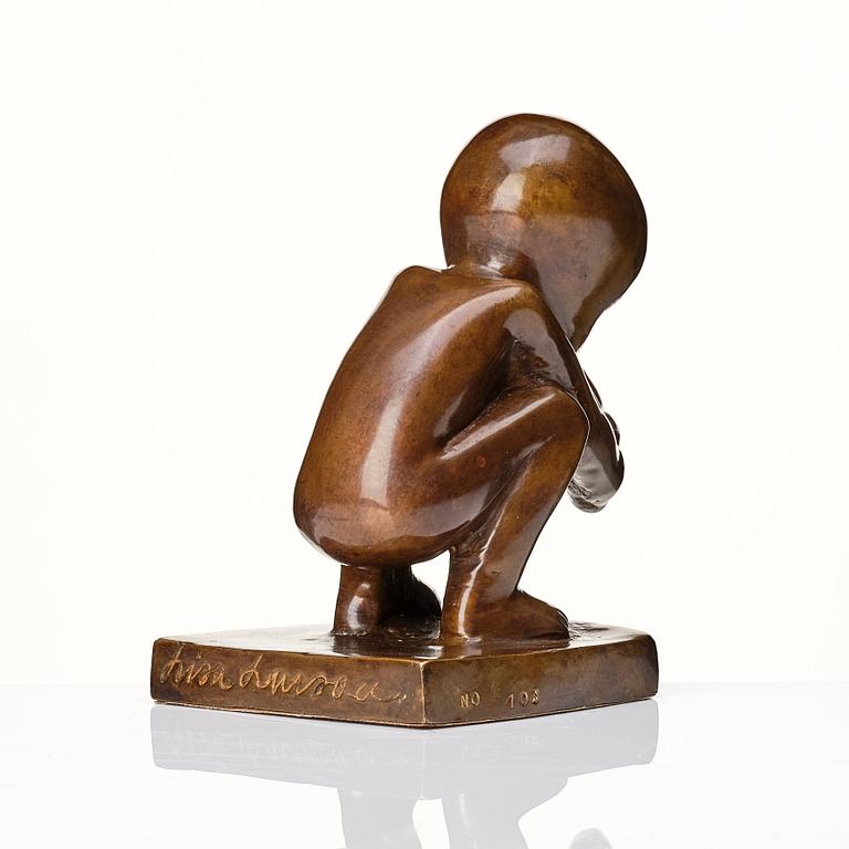 Lisa Larson, skulptur, "Storseglar'n", brons, nr 405.