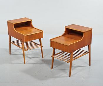 SÄNGBORD, ett par, 1950/1960-tal.