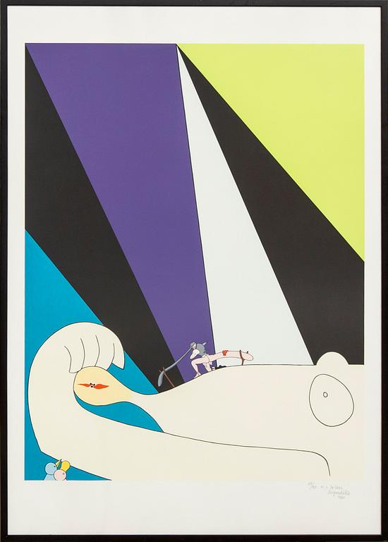 Marie-Louise Ekman, a signed, dated and numbered colour lithograph.