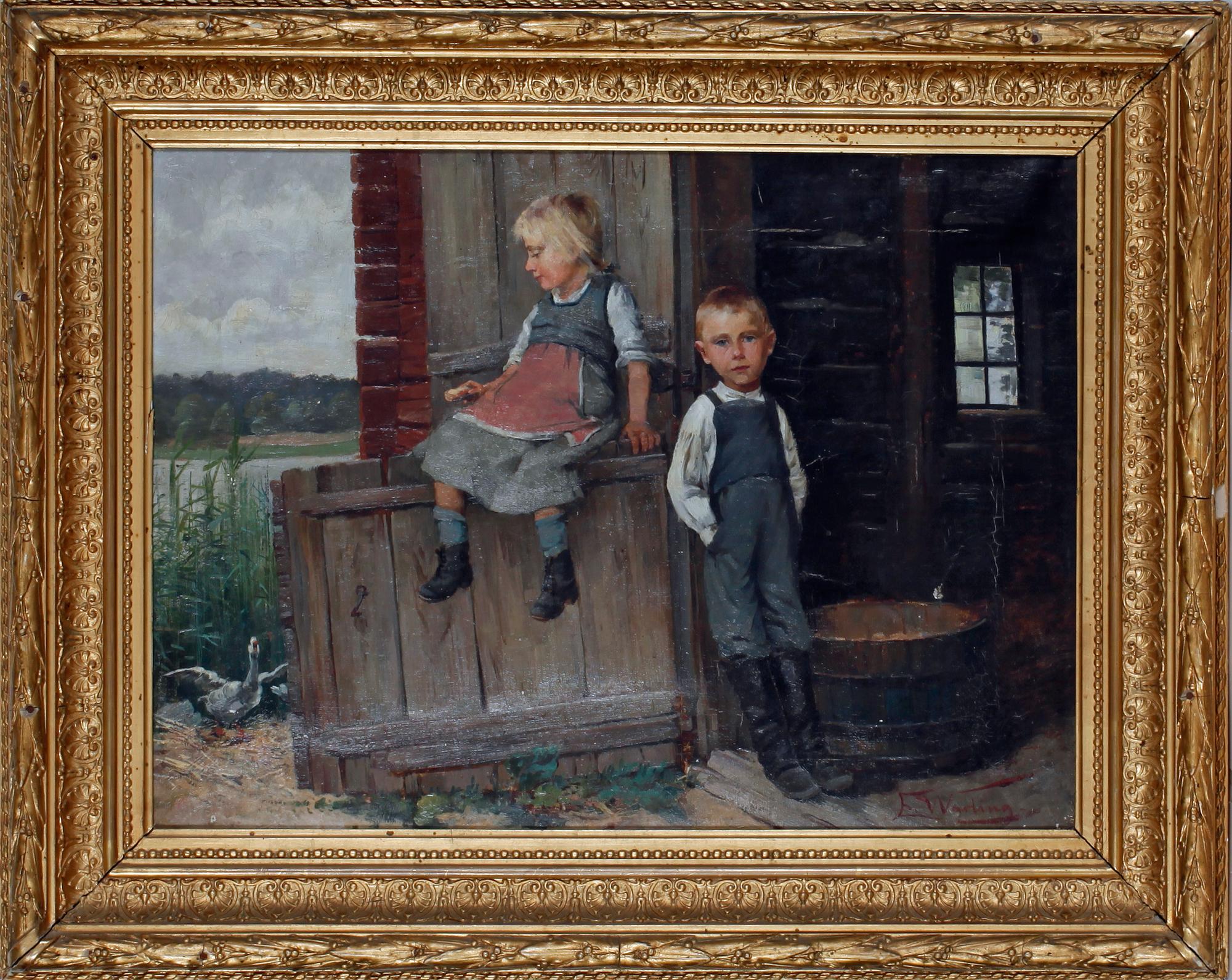 ELISABET WARLING, olja på duk, sign.