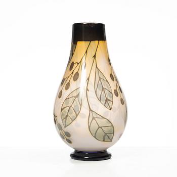 Eva Englund, vase, graal, Orrefors, 1987.