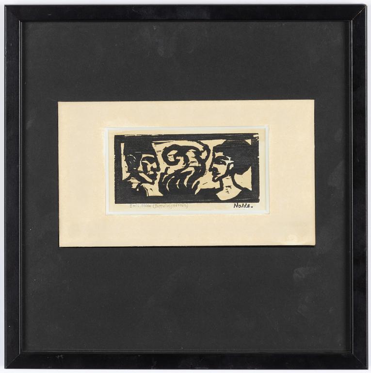 Emil Nolde, One plate from: Schiefler Werkverzeichnis.