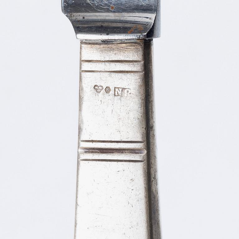 Bestickservis, 51 delar, silver, "Rosenholm", GAB, Stockholm, 1900-talets mitt.