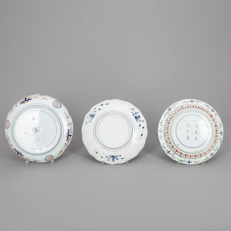 FAT och VASER, 5 delar, porslin, Imari, Japan sent 1800-tal.