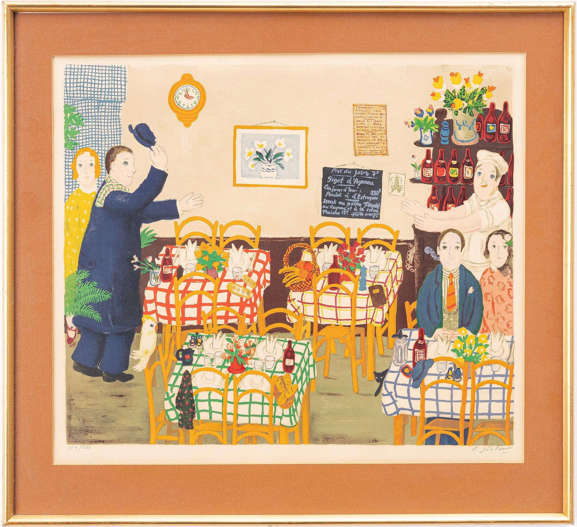Lennart Jirlow, "Restauranginteriör".