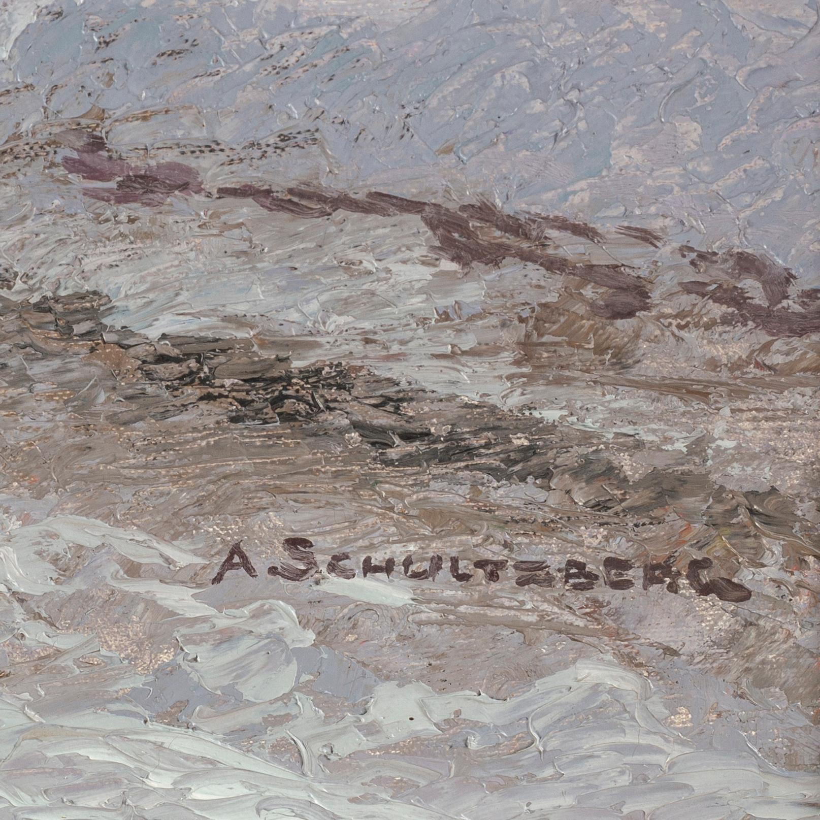 ANSHELM SCHULTZBERG, oil on canvas, signed.