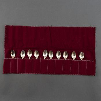 Bestickservis, 91 delar, modell Olga, silver, GAB, Stockholm/Eskilstuna, 1954-93.