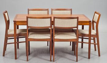 BORD och STOLAR, 6 st, Sverige, 1960-tal.
