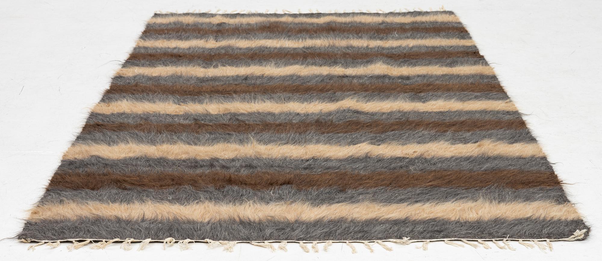 A Turkish 'Mohair' rug, c. 200 x 133 cm.