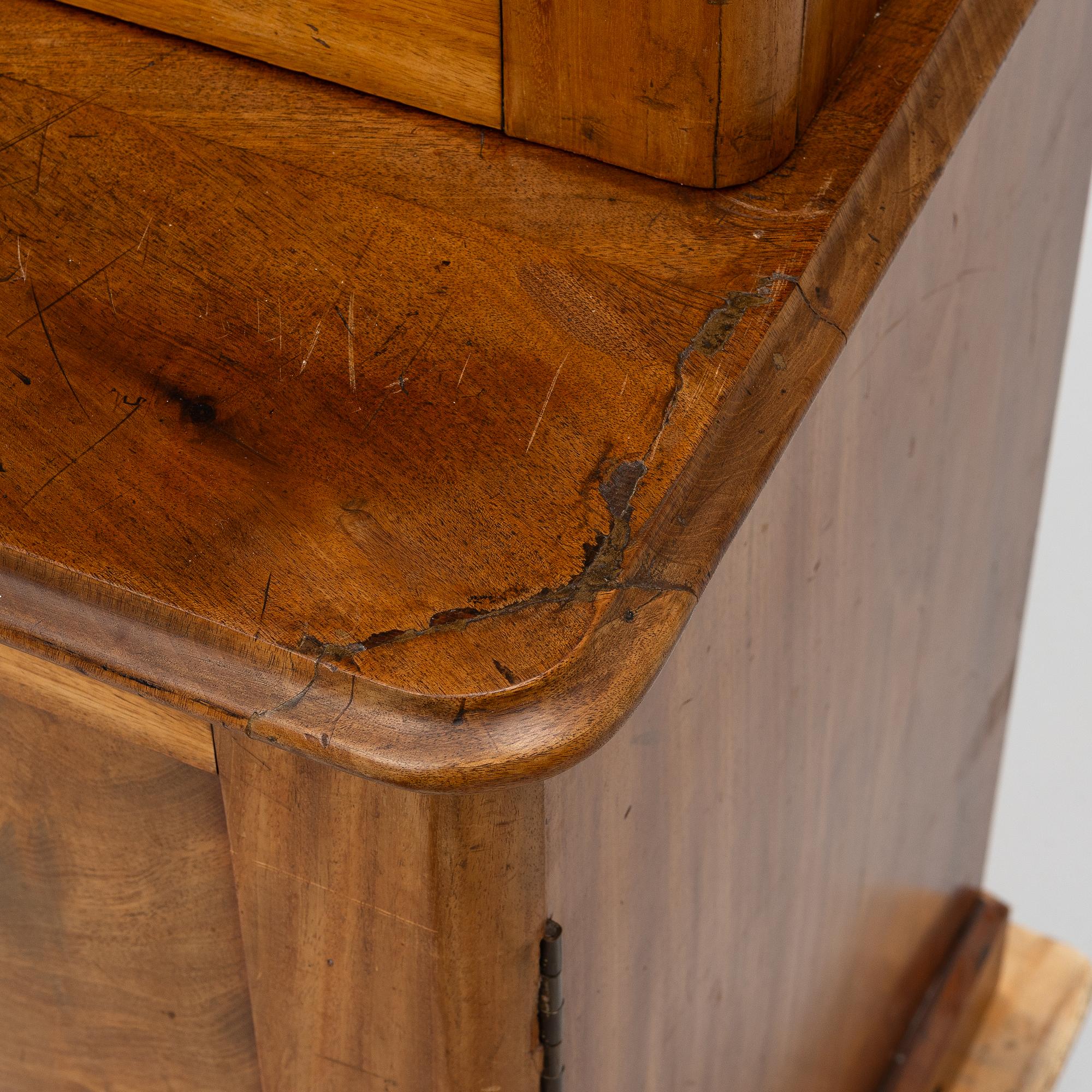 Bookcase, Late Empire, circa mid-19th century.