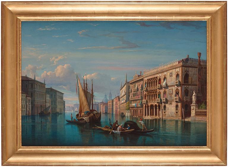 Gustaf Wilhelm Palm, "Vue af Palazzo Cà d'Oro i Venedig".