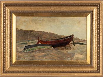 Wilhelm von Gegerfelt, Boats on the Shore.