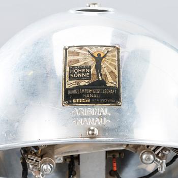 1930s Original Hanau Sun Lamp Höhensonne by Quarzlampen-Gesellschaft, Hanau.