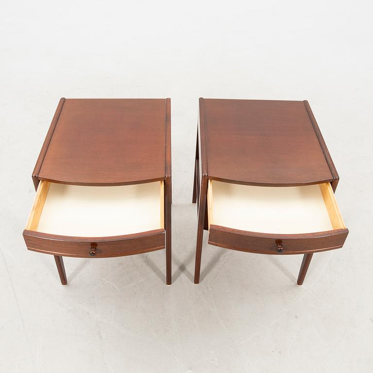 Bedside tables, a pair from the second half of the 20th century.