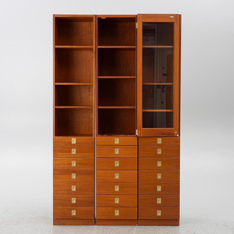 Göran Malmvall, three bookcases with drawers, 'KA72', Karl Andersson & Söner, Husqvarna.
