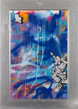 Magnus "NUG" Gustafsson, spray paint on canvas.
