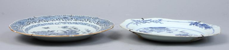 TALLRIKAR, 7 st, porslin, Kina, 1700/1800-tal.