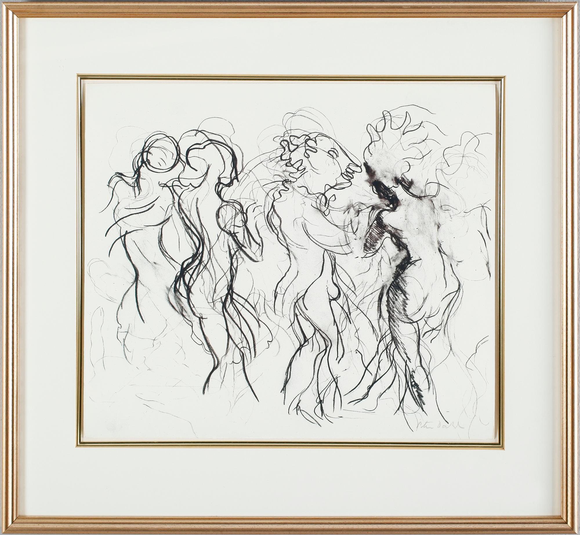 PETER DAHL, litografi, signerad.