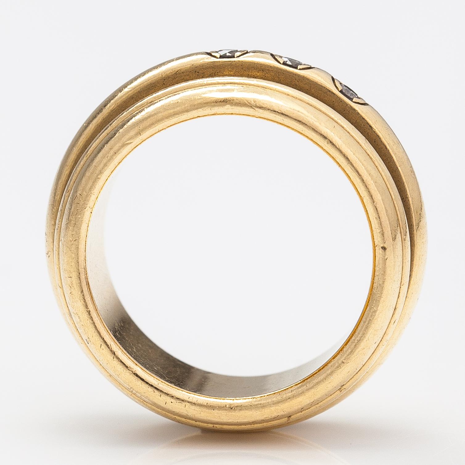 Piaget, Sormus "Possession", 18K kultaa ja timantteja n. 0.06 ct yht. Merkitty Piaget 1994, A4809651.