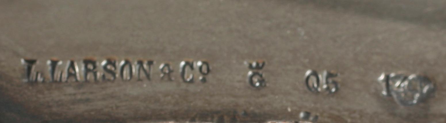 LJUSSTAKAR, ett par, silver, Lars Larsson & Co, Göteborg 1870. Vikt c:a 270 g/st.