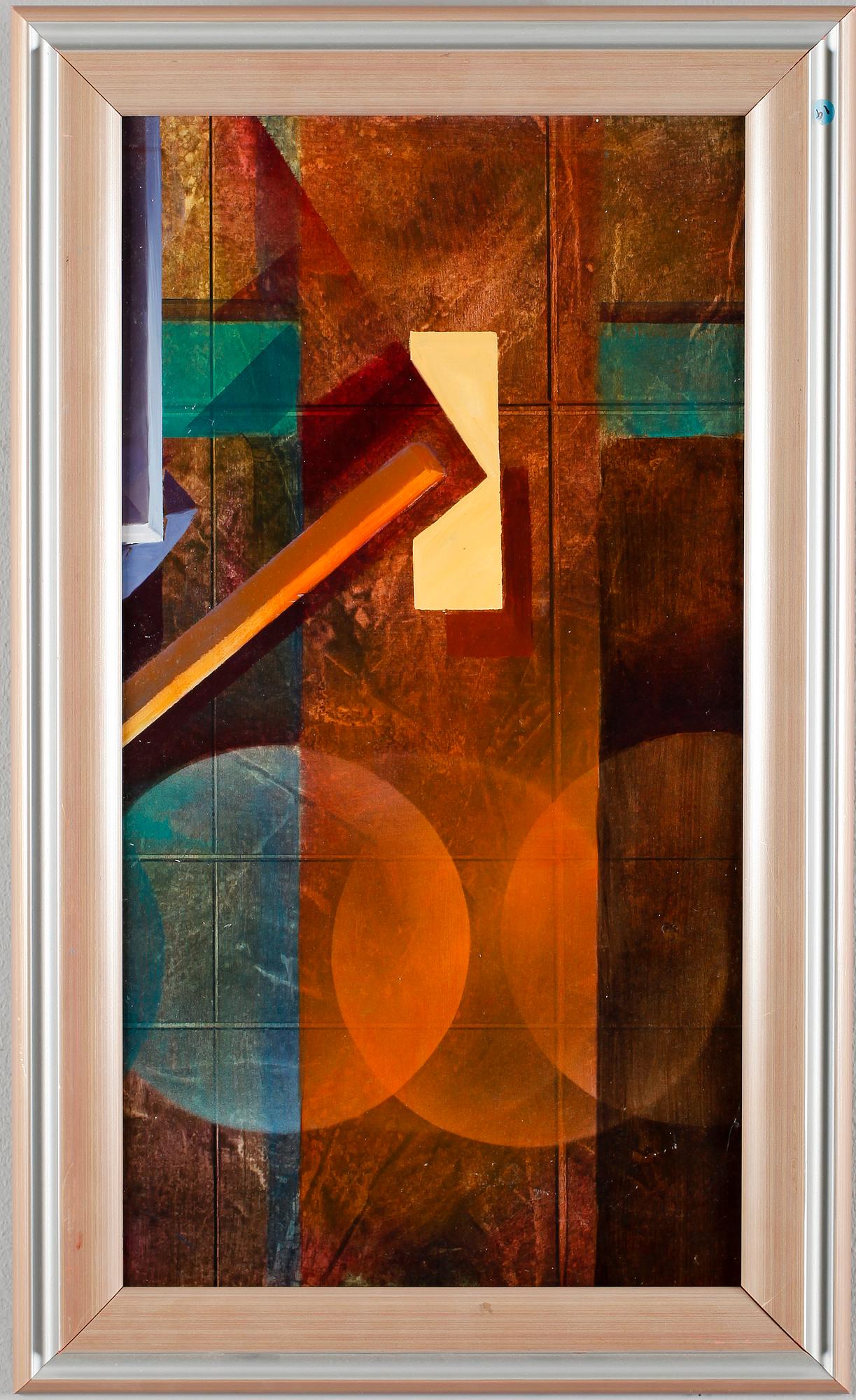 AKOS SOLLAR, 2 st, oljor på pannå, en signerad.