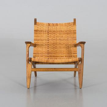 HANS J WEGNER, lounge chair"CH-27", Carl Hansen & Son, Denmark, 1960s.